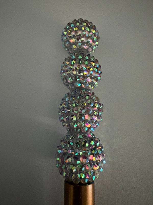 grijze disco acryl kraal 20 mm