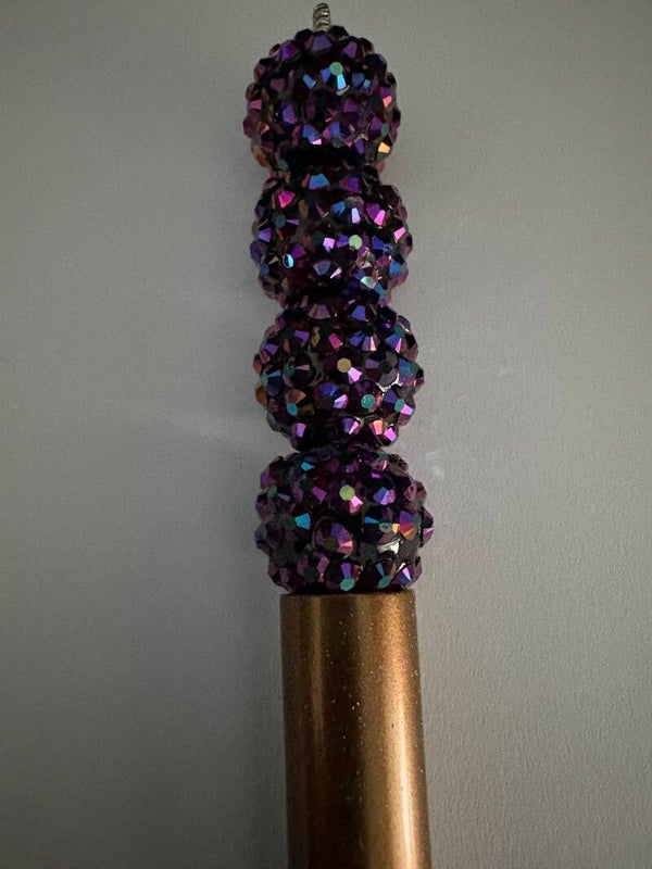 zwarte regenboog disco acryl kraal 10 mm
