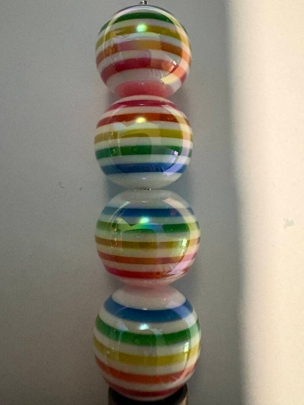 lichte regenboog kleuren acryl kraal 16 mm
