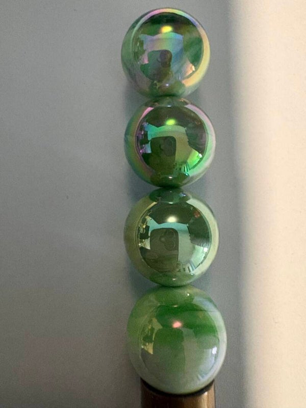 marmer licht groen acryl kraal 16 mm