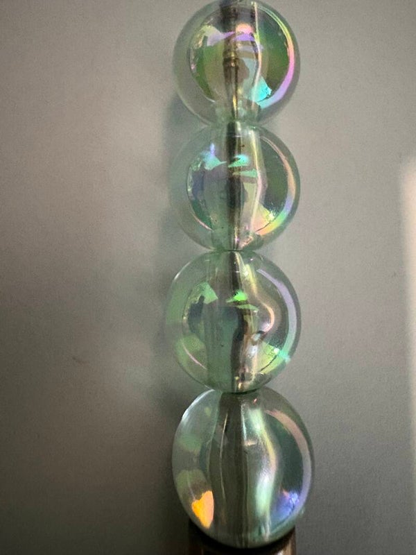 doorzichtige licht groene acryl kraal 16 mm