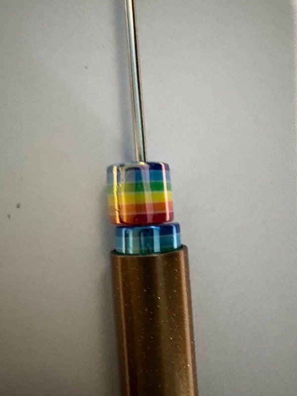 regenboog acryl kraal 8 mm