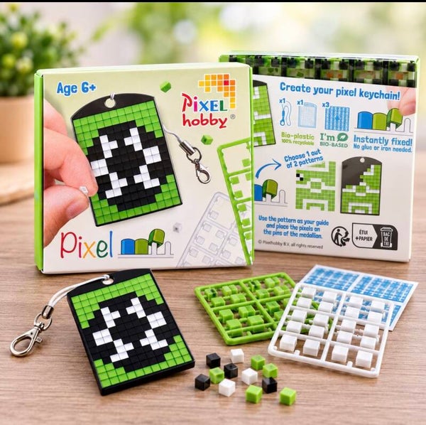 pixelhobby sleutelhanger voetbal 6+
