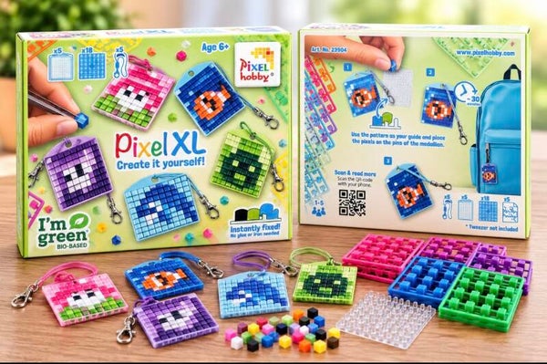 Pixelhobby Sleutelhanger Set – 5 ontwerpen – 6+
