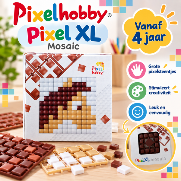 Pixelhobby XL Mozaïek – Paard | Vanaf 4 jaar