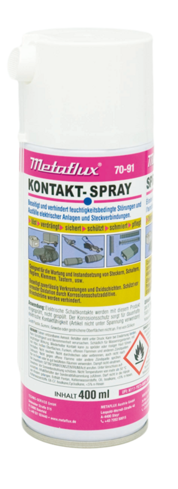 Spray pour lentilles de contact Metaflux 400 ml 70-91