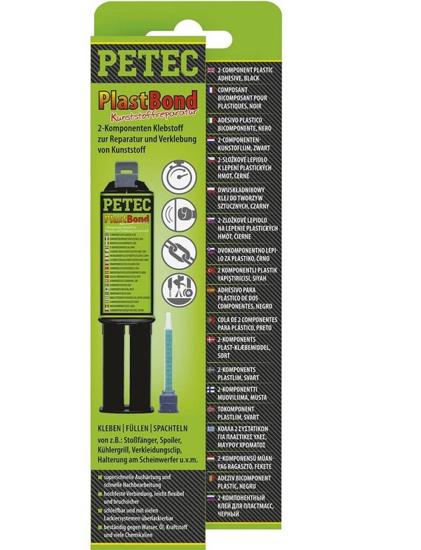 Colle bi-composante Petec Plastbond 24 ml + embout mélangeur