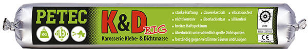 Colle et mastic de carrosserie Petec blanc 600 ml
