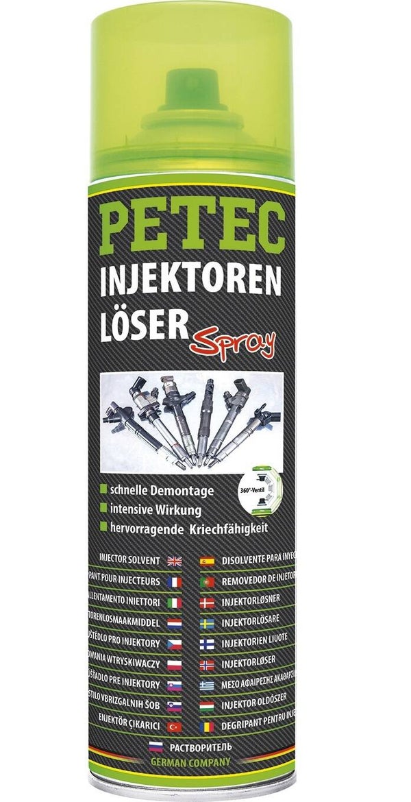 Dégrippant Petec pour injecteurs et bougies d'allumage 500 ml