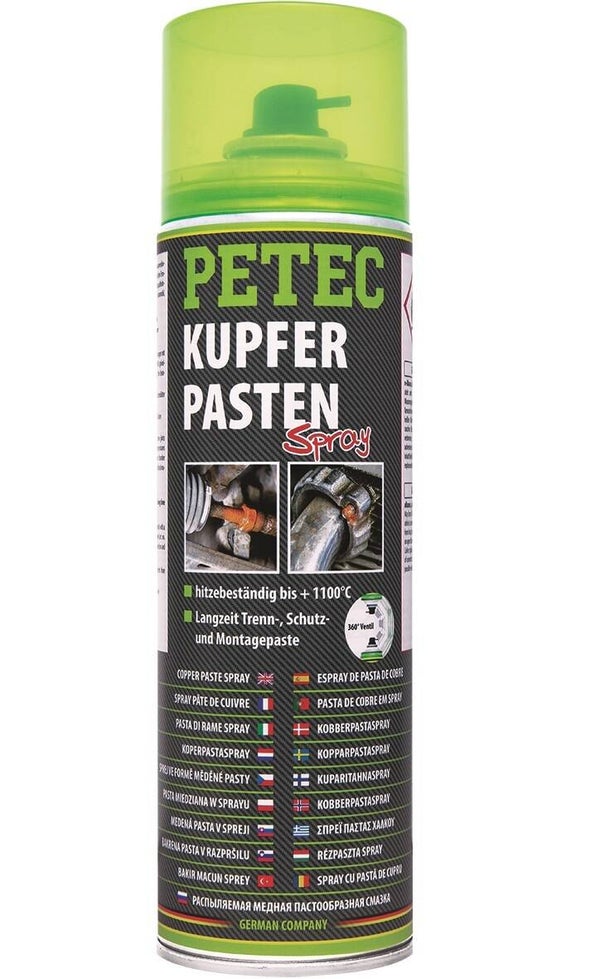 Graisse cuivrée Petec en spray 500 ml