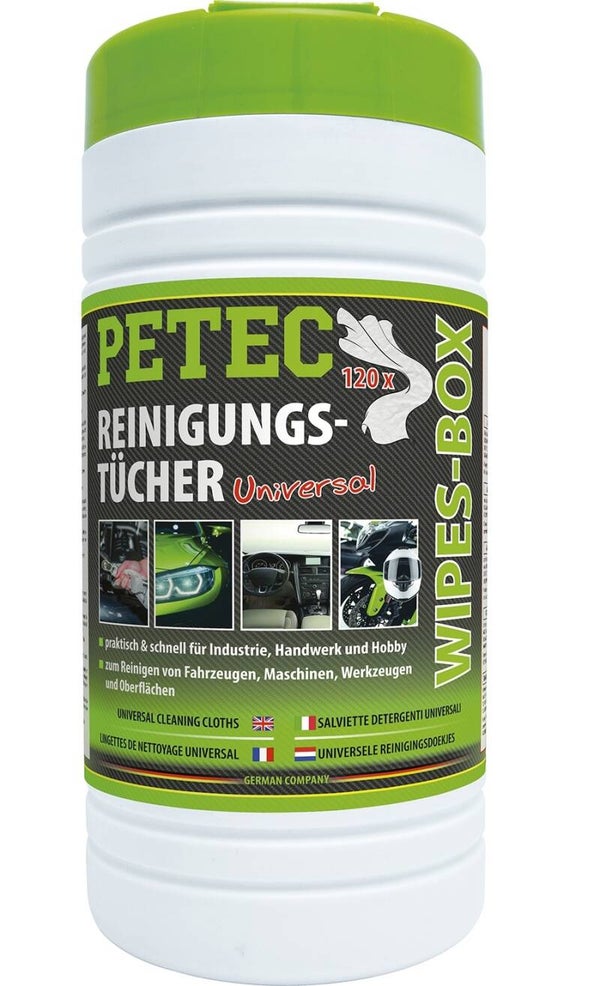 Lingettes nettoyantes humides Petec
