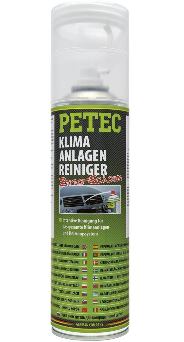 Mousse nettoyante pour climatiseur Petec en spray 500 ml