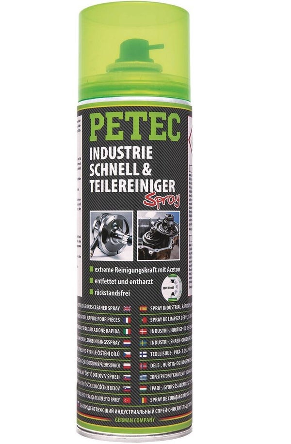 Nettoyant industriel rapide Petec en spray 500 ml