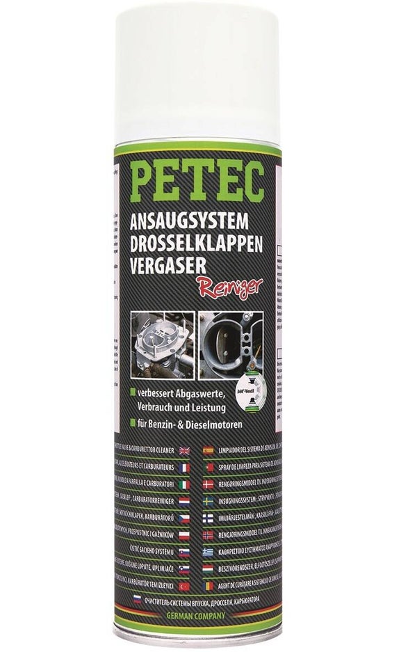 Nettoyant pour admission et corps de papillon Petec en spray 500 ml