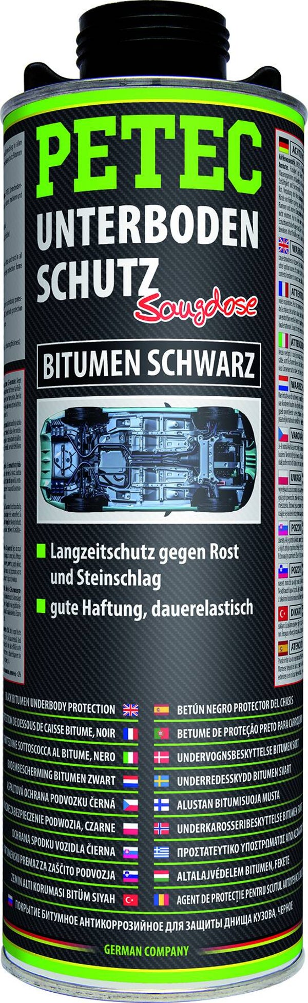 Plaque de protection de base Petec, bitume noir à motif, 1 L