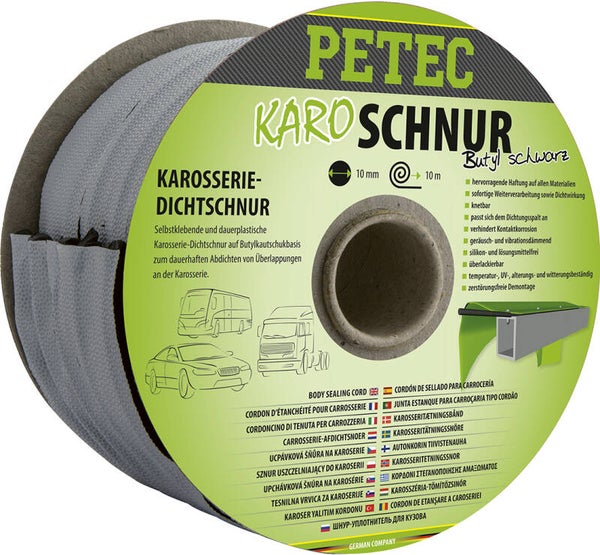 Ruban d'étanchéité butyle Petec pour carrosserie 16 m x 20 mm