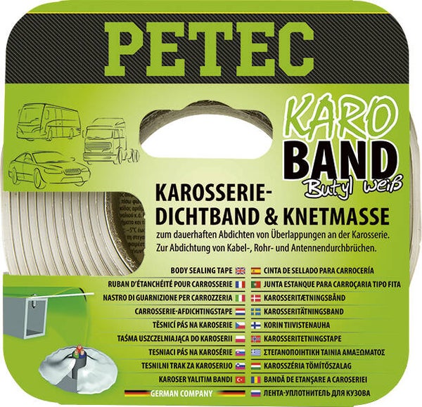 Ruban d'étanchéité butyle Petec pour carrosserie 3 m x 20 mm