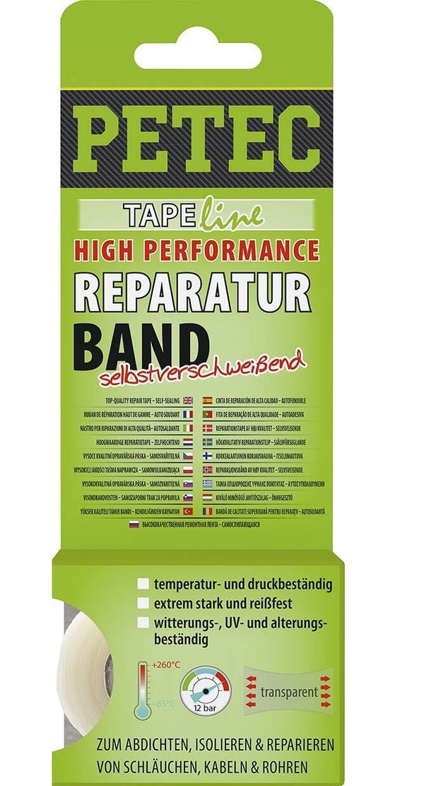 Ruban de vulcanisation Petec transparent 3 m