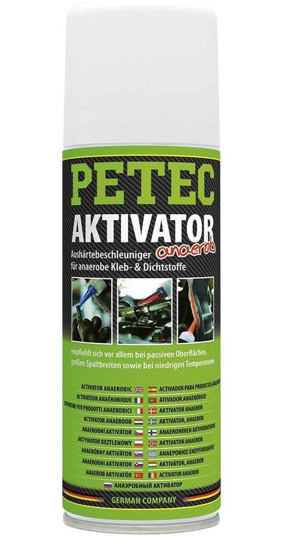 Spray activateur Petec pour adhésifs anaérobies 200 ml
