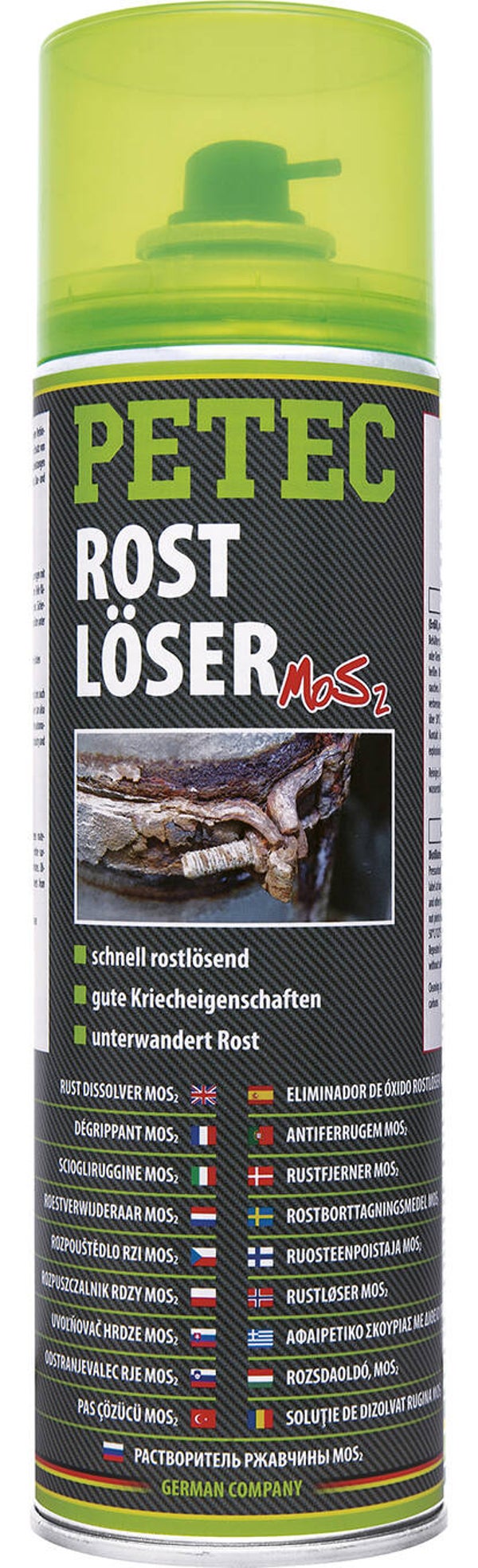 Spray antirouille Petec MoS² 500 ml