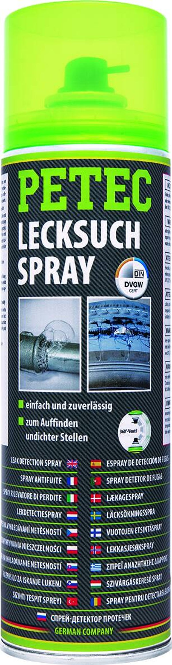 Spray détecteur de fuites Petec 400 ml