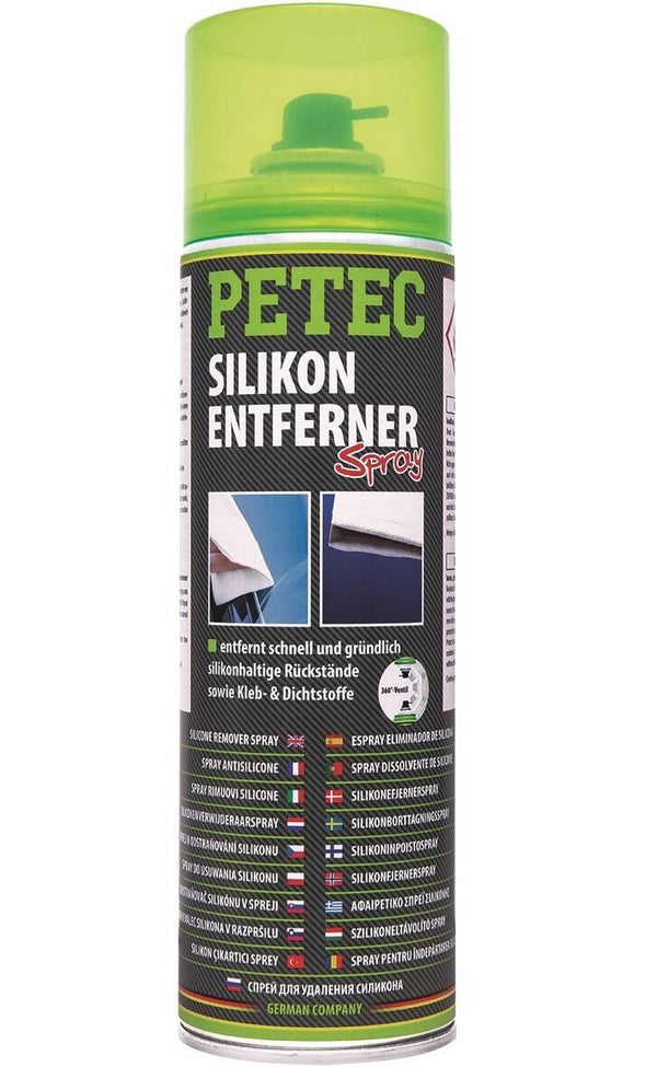 Spray dissolvant silicone Petec 500 ml