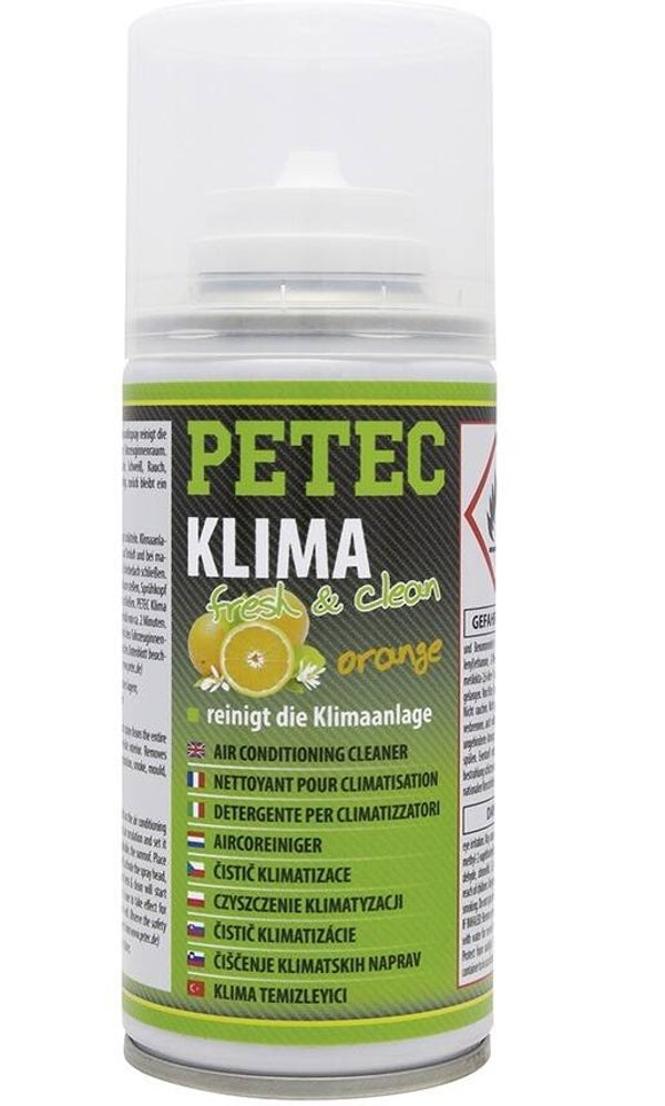 Spray nettoyant et rafraîchissant Petec Airco orange 75 ml