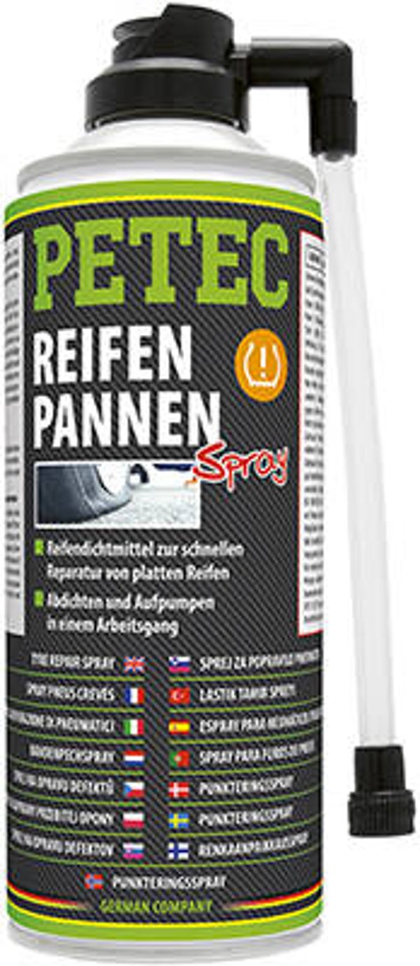 Spray réparateur de pneus Petec 400 ml