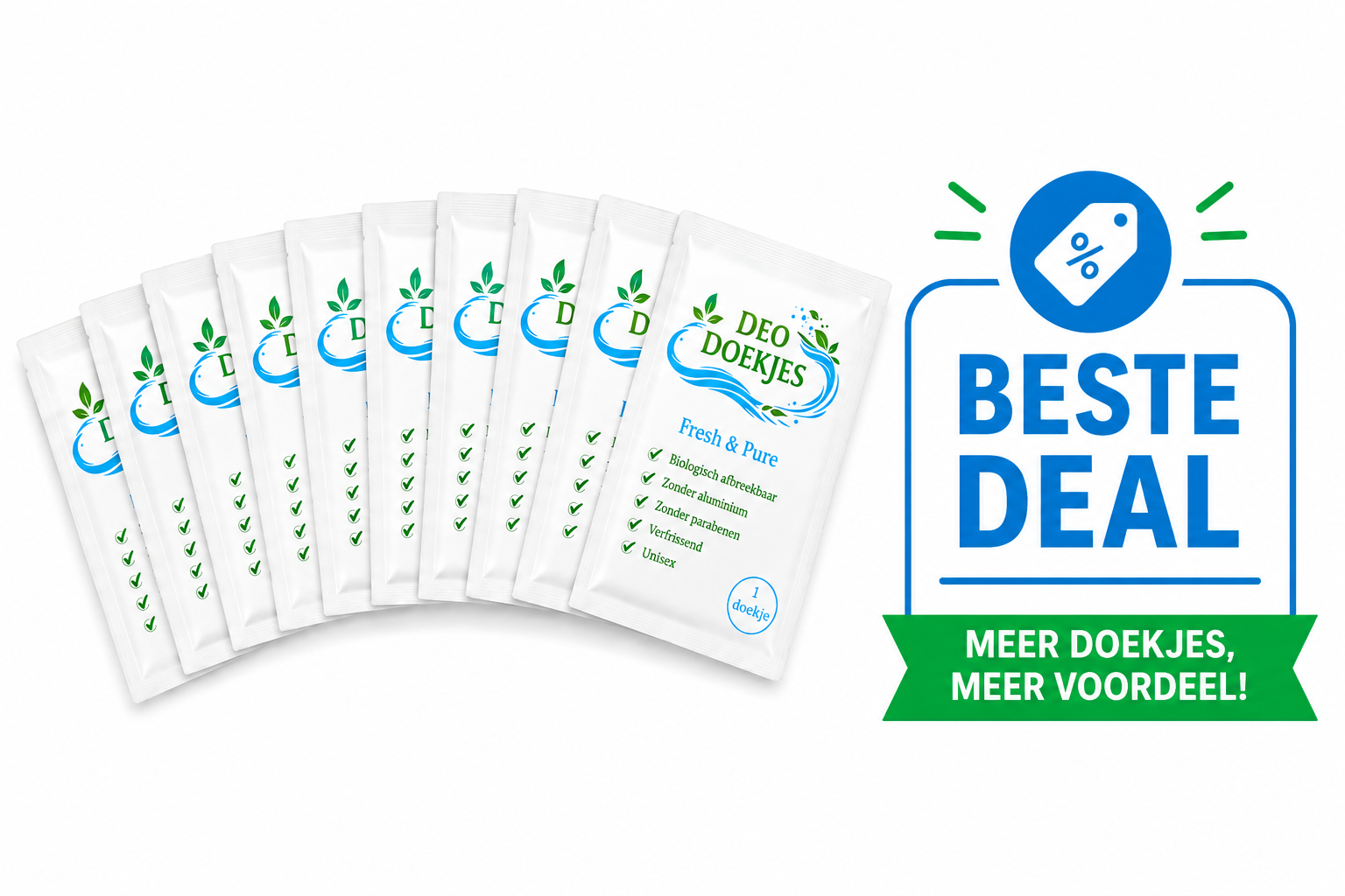 Fresh & Pure Deodoekjes - 50 stuks