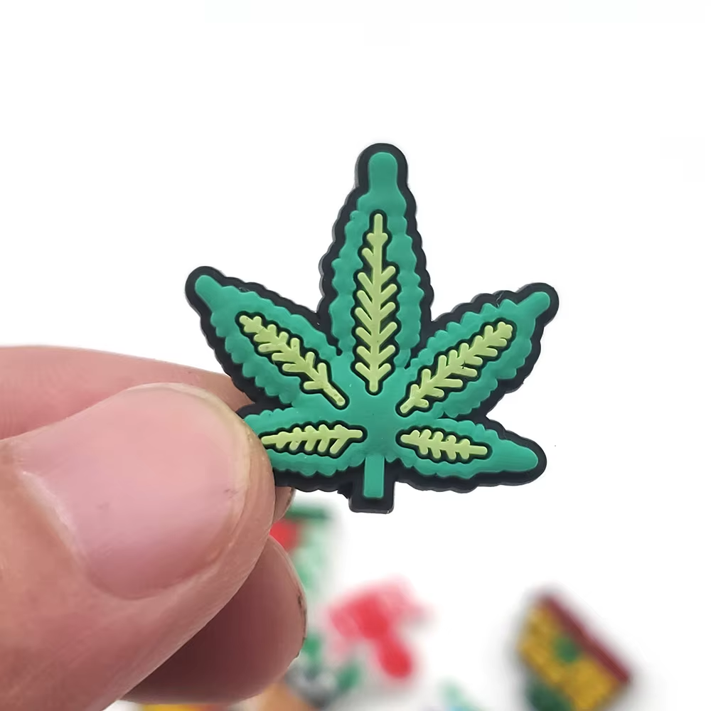 Marijuana Leaf Shoe Charm
