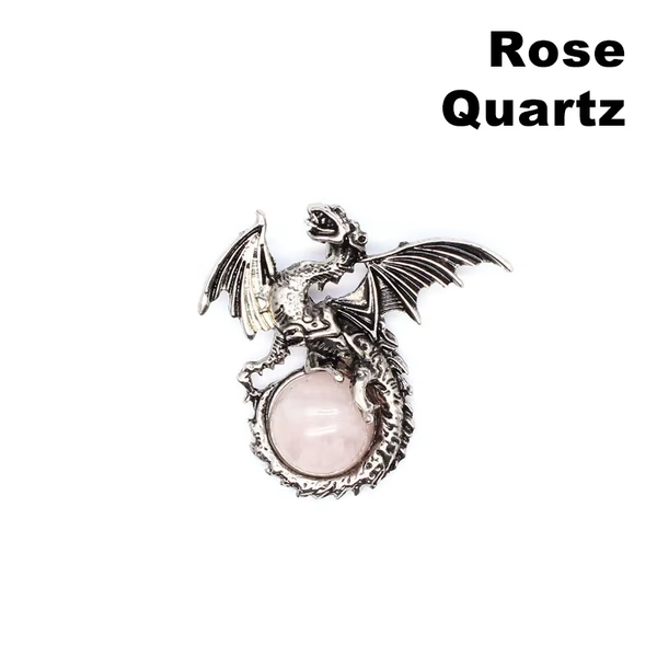 Natural Stone Dragon Pendant Necklace