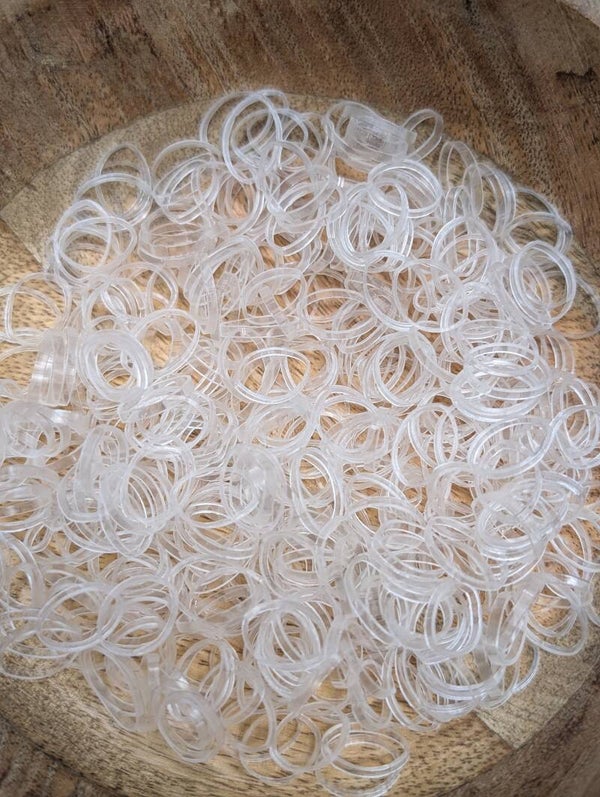 Elastiekjes Transparant 100 stuks