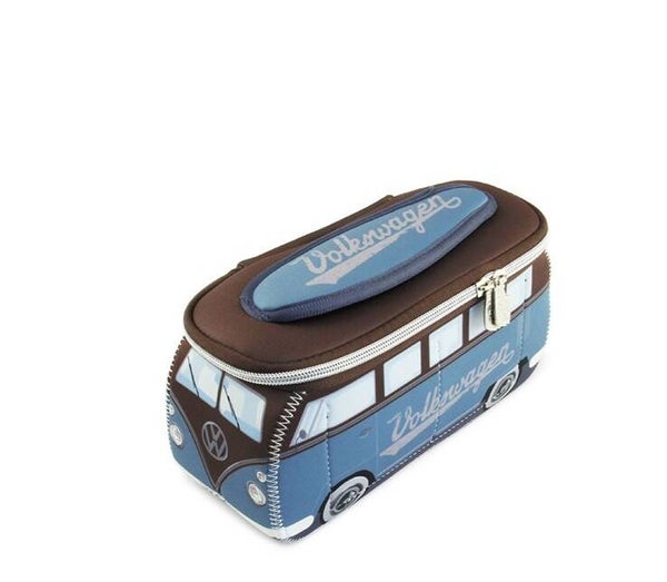 VW T1 Bulli Bus 3D neopreen etui - klein Petrol