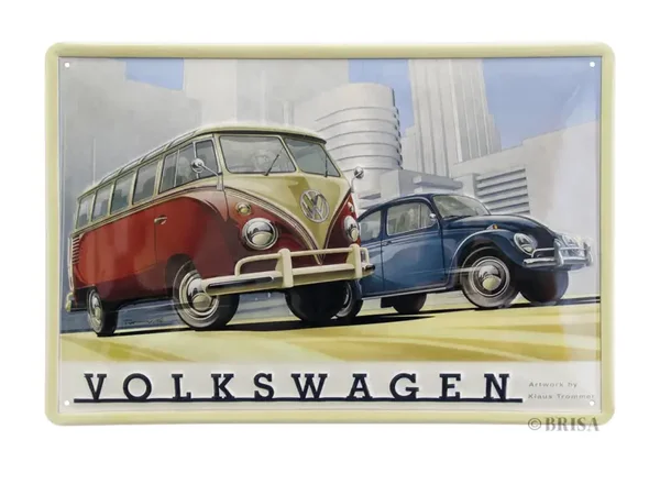 Tin Sign 20 x 30 cm kever en T1