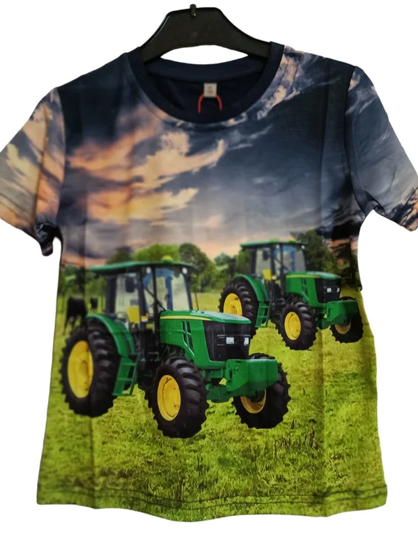 T-shirt met tractor H -407