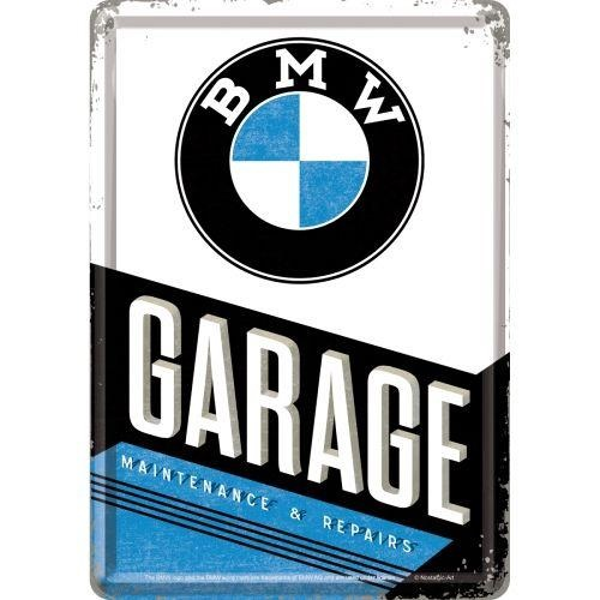 Postcard bmw garage