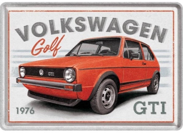 Metal Card VW Golf - GTI 1976