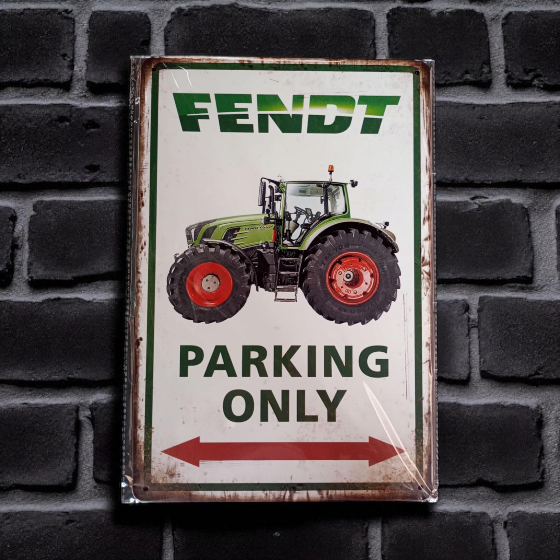 Metaal bord  Parking only