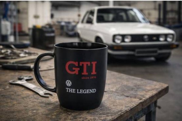 VW GTI COFFEE MUG THE LEGEND BLACK
