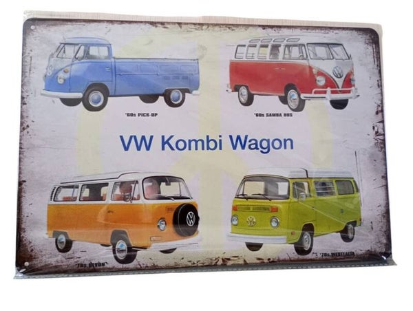 Metalen bord - VW Kombi Wagon