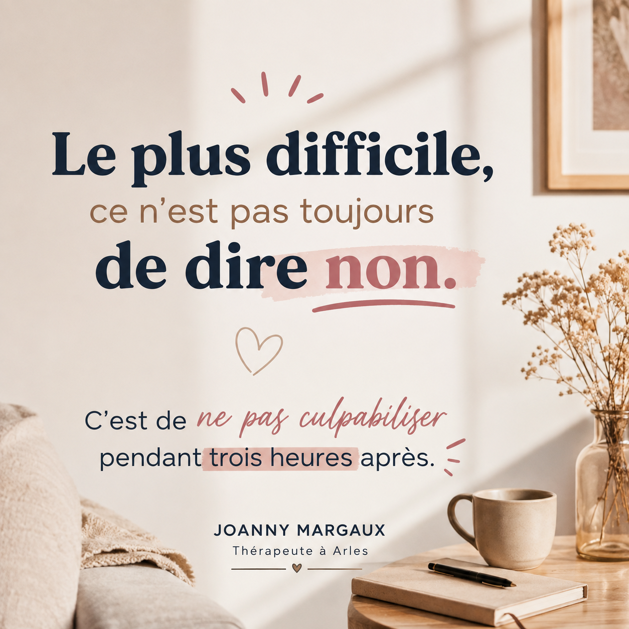 dire non - thérapie arles margaux joanny