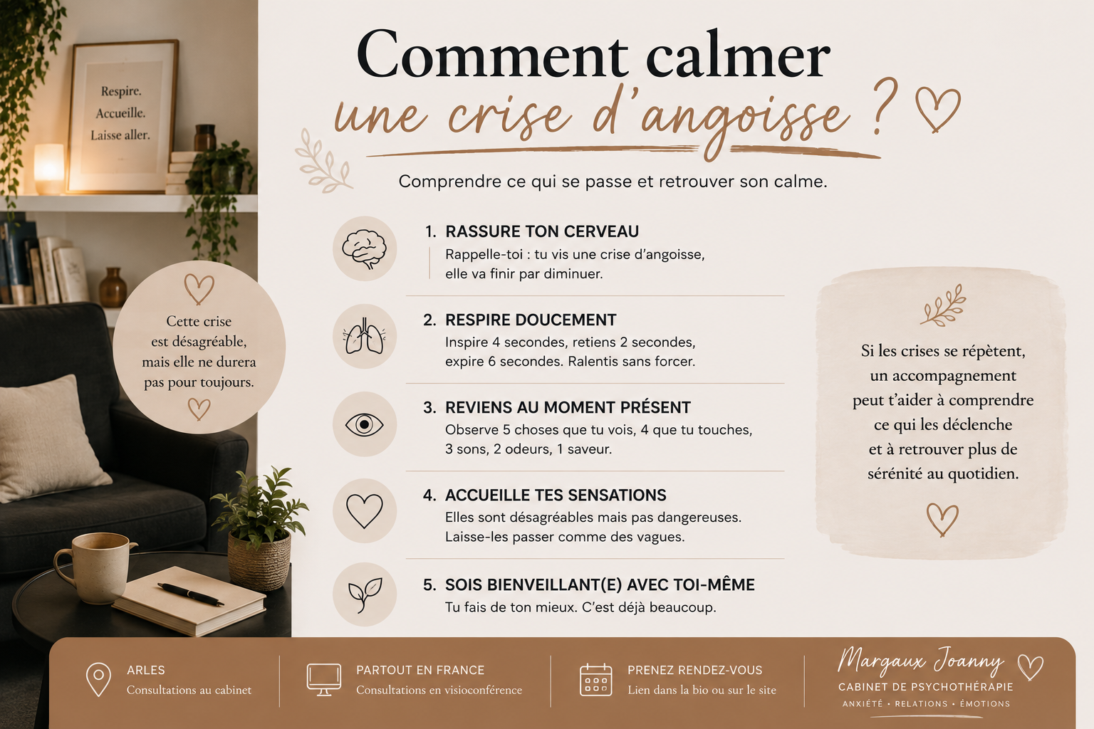 comment calmer une crised d'angoisse thérapie à arles