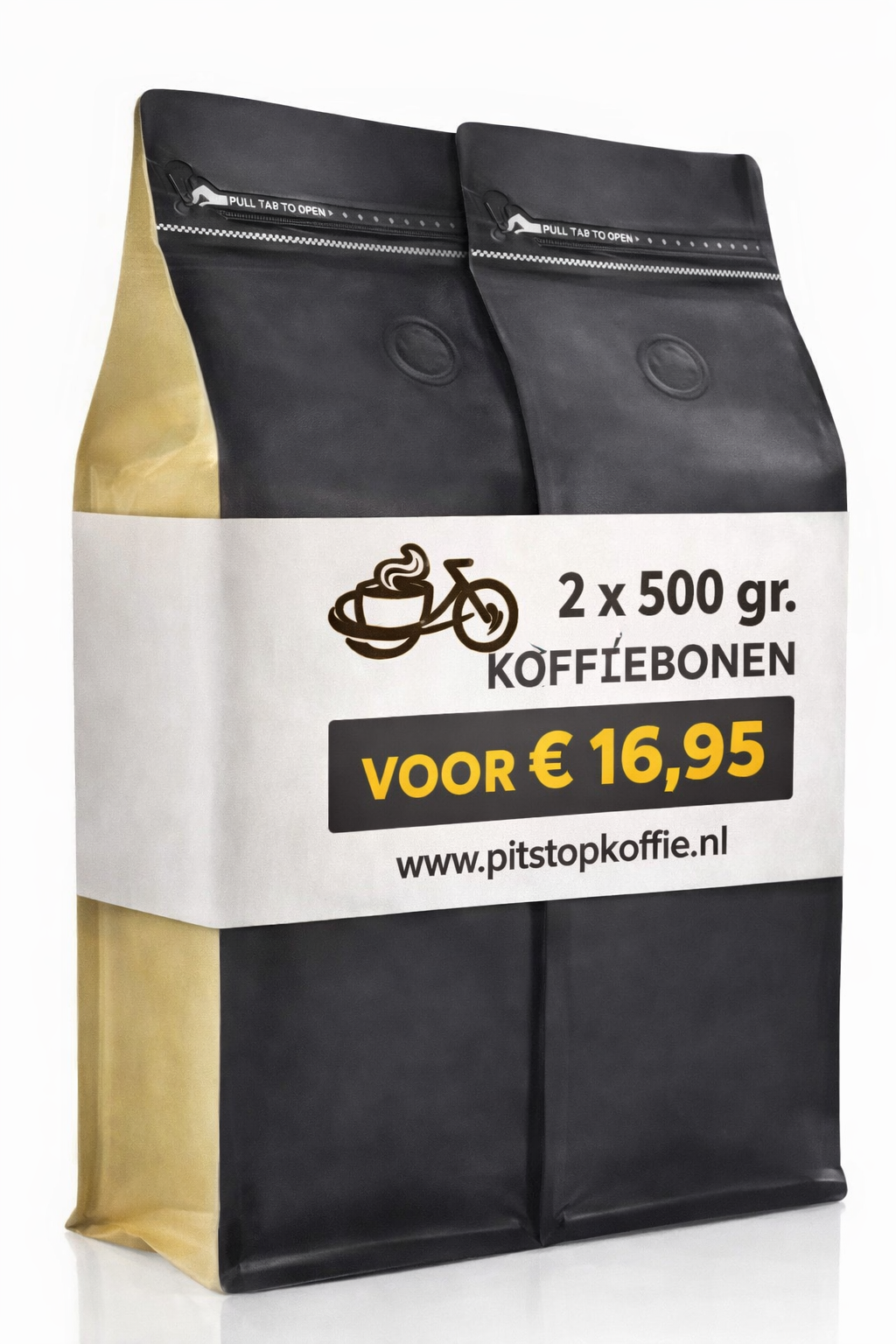 2 x 500gr. koffiebonen voordeelverpakking