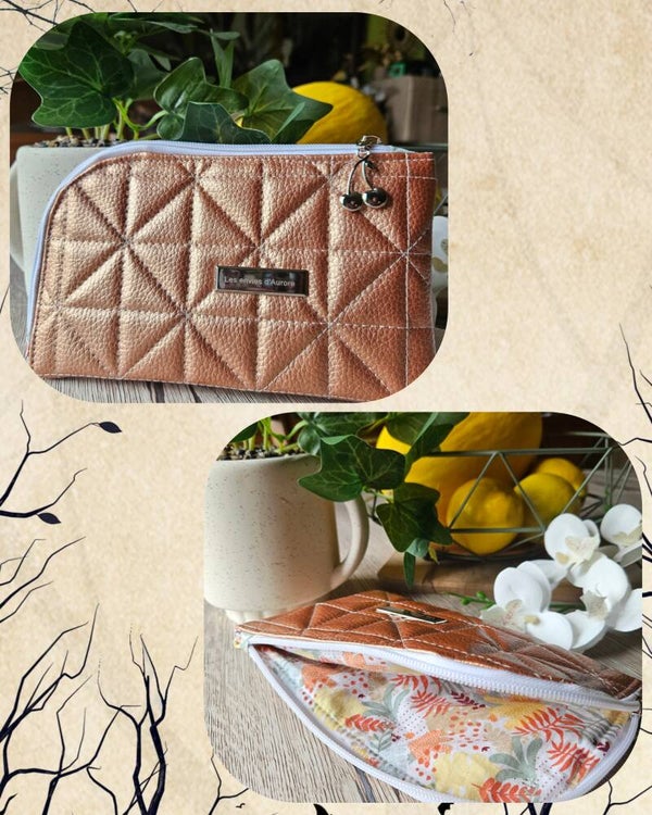 🧵💖Pochette en simili cuir matelassée 🧵💖
