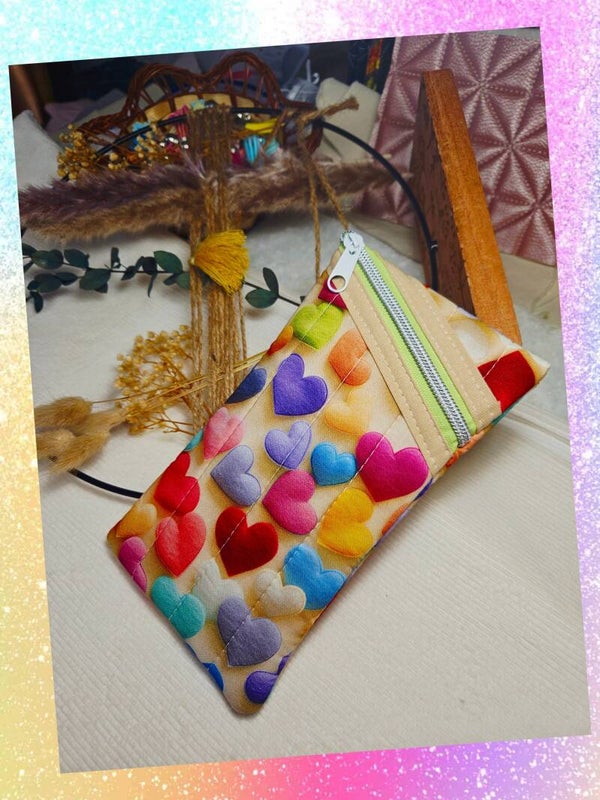 💕 Étui à lunettes zippé 💞