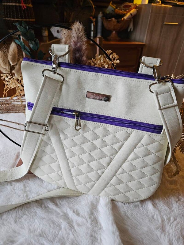 Sac en simili matelassé bandoulière