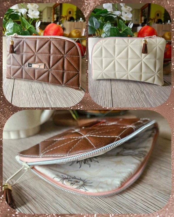 🧵💖Pochette en simili cuir matelassée 🧵💖
