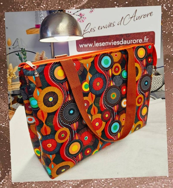 Grand sac isotherme enduit et doublé