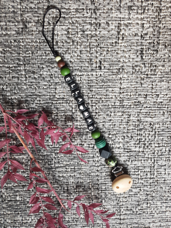 Speenkoord leger met naam