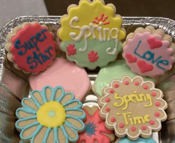 Spring Iced Sugar Cookies